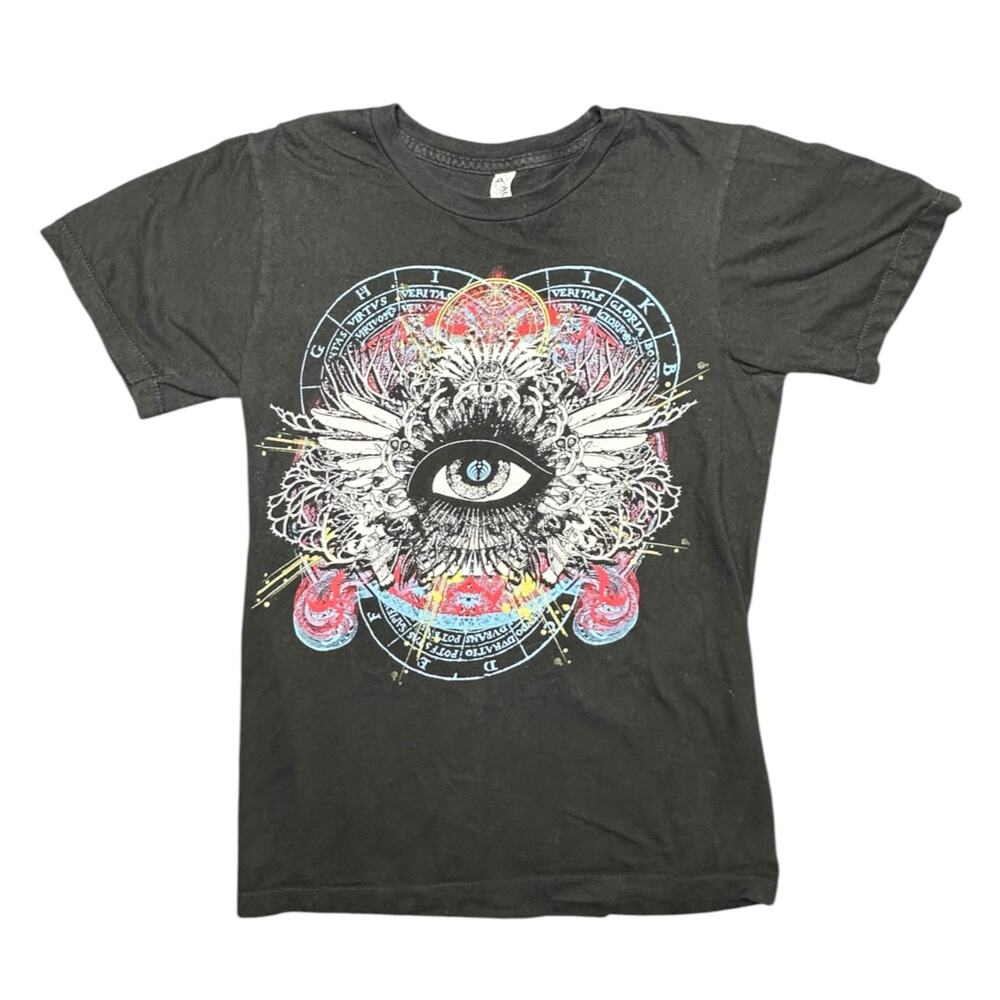 Bassnectar Divergent Spectrum T Shirt Black Double Sided EDM Dubstep Rave Tee